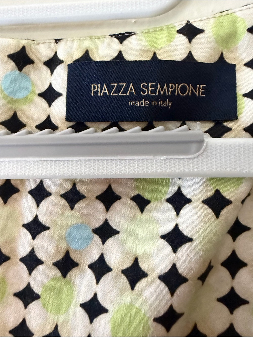 Piazza Sempione Made in Italy Geometric Print Sheath Dress IT 46 US 10 12 - Picture 6 of 8